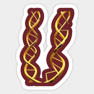 DNA Strands Design Sticker